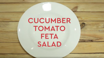 Cucumber Tomato Feta salad