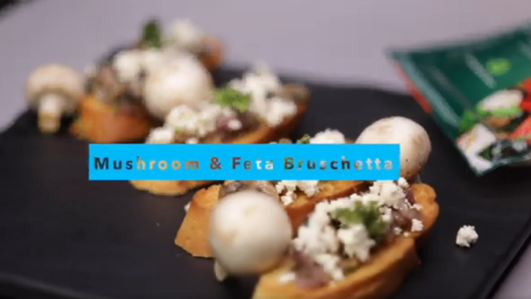 Mushroom & Feta Bruschetta