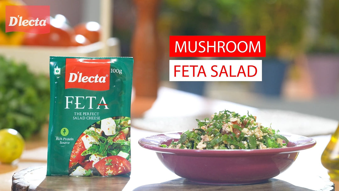 Mushroom Feta salad