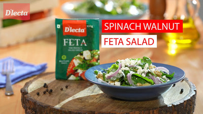 Spinach Walnut Feta Salad