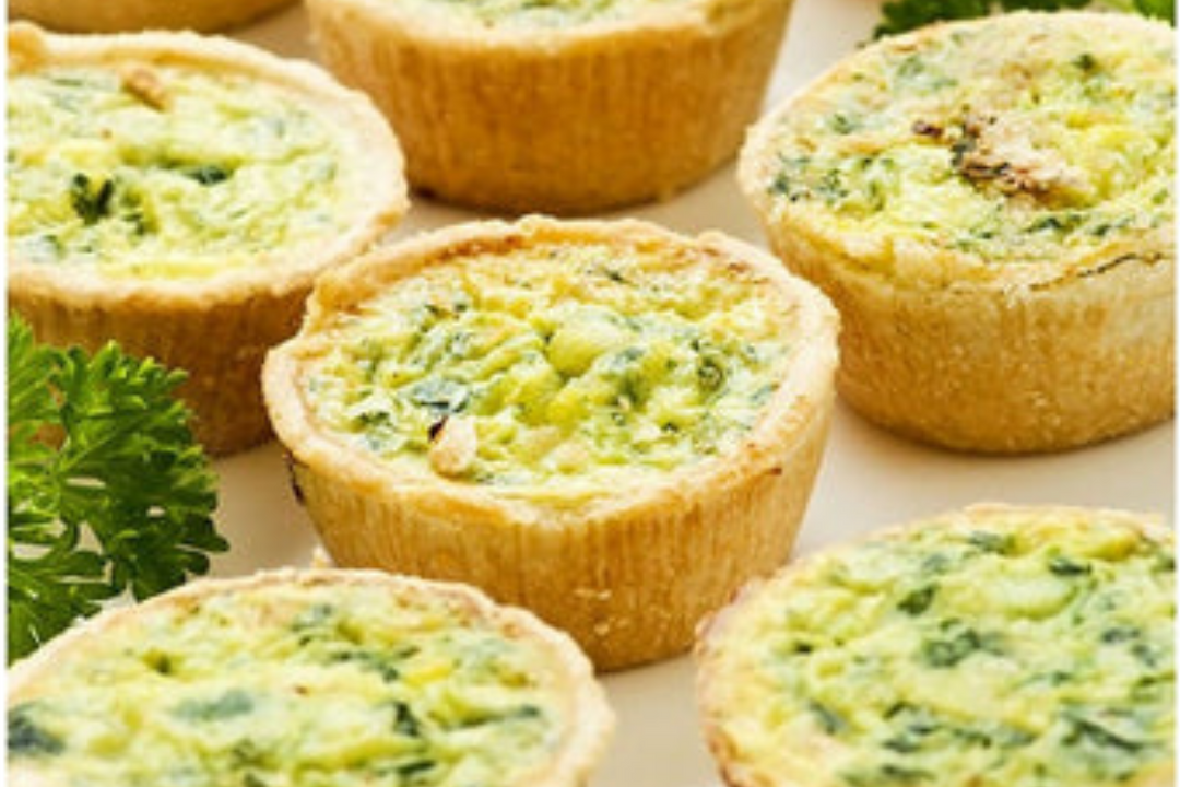 Spinach, Mushroom and Cream Cheese Quiche