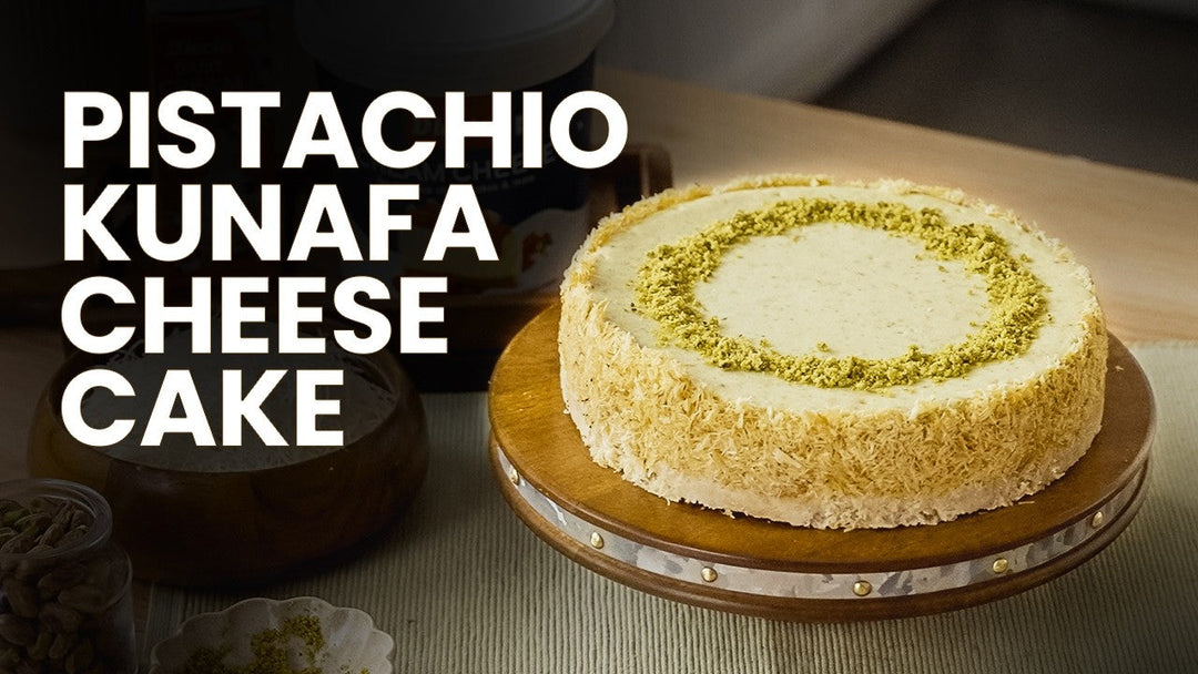 Kunafa Baked Cheesecake