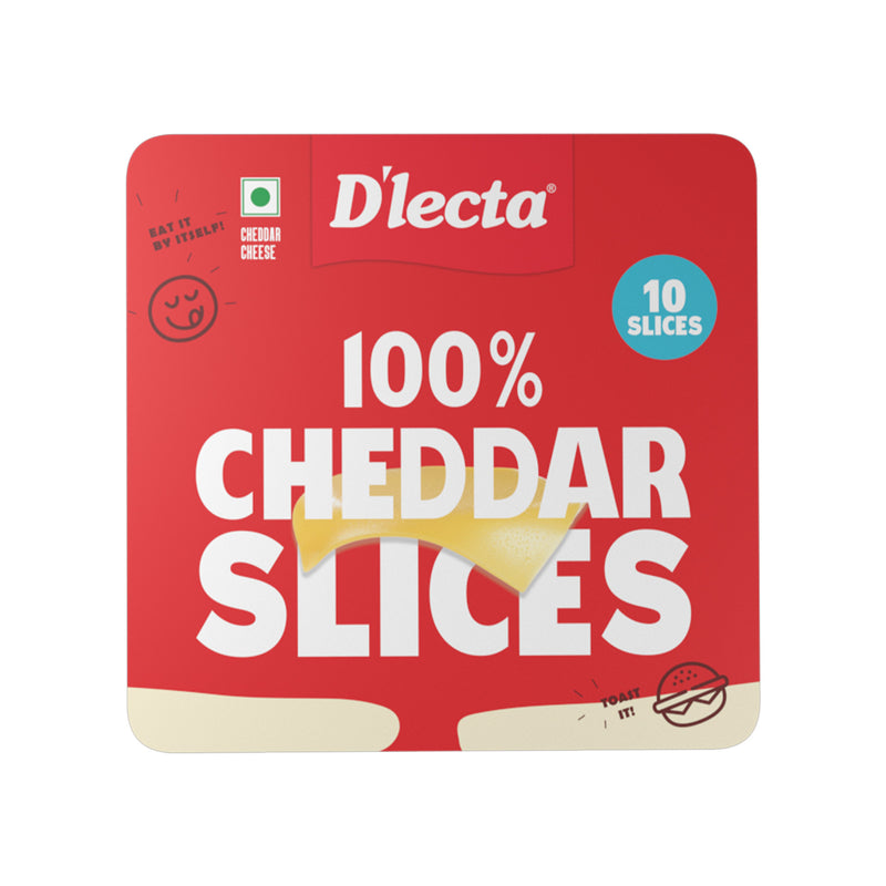 NATURAL CHEDDAR CHEESE SLICES 200 g
