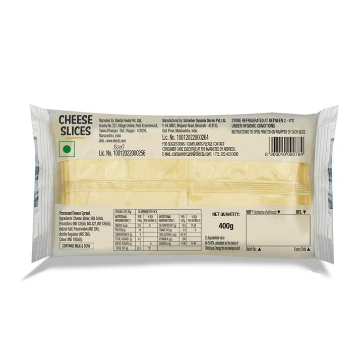 CHEESE SLICES 400 g (20 Slices)