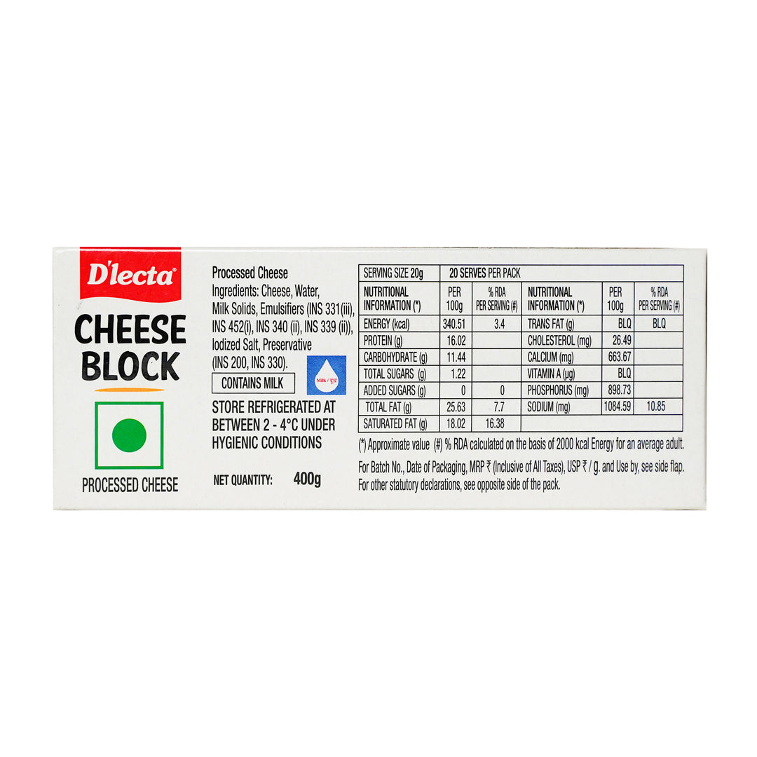 PROCESSED CHEESE BLOCK 400 g