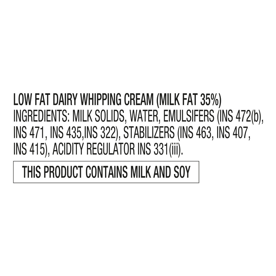 DAIRY WHIPPING CREAM 1 kg