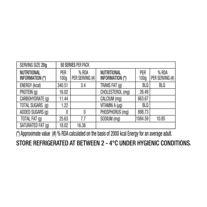 PROCESSED CHEESE BLOCK 1 kg