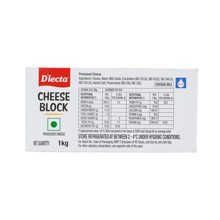 PROCESSED CHEESE BLOCK 1 kg