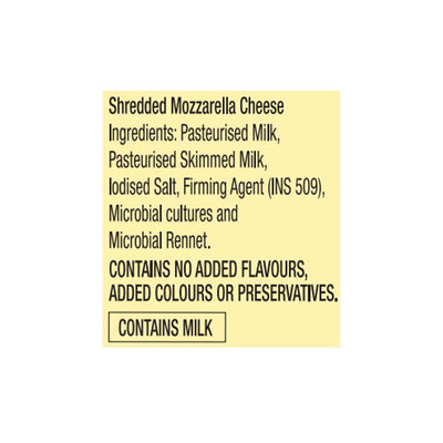 MOZZARELLA CHEESE 140 g (SHREDDED)