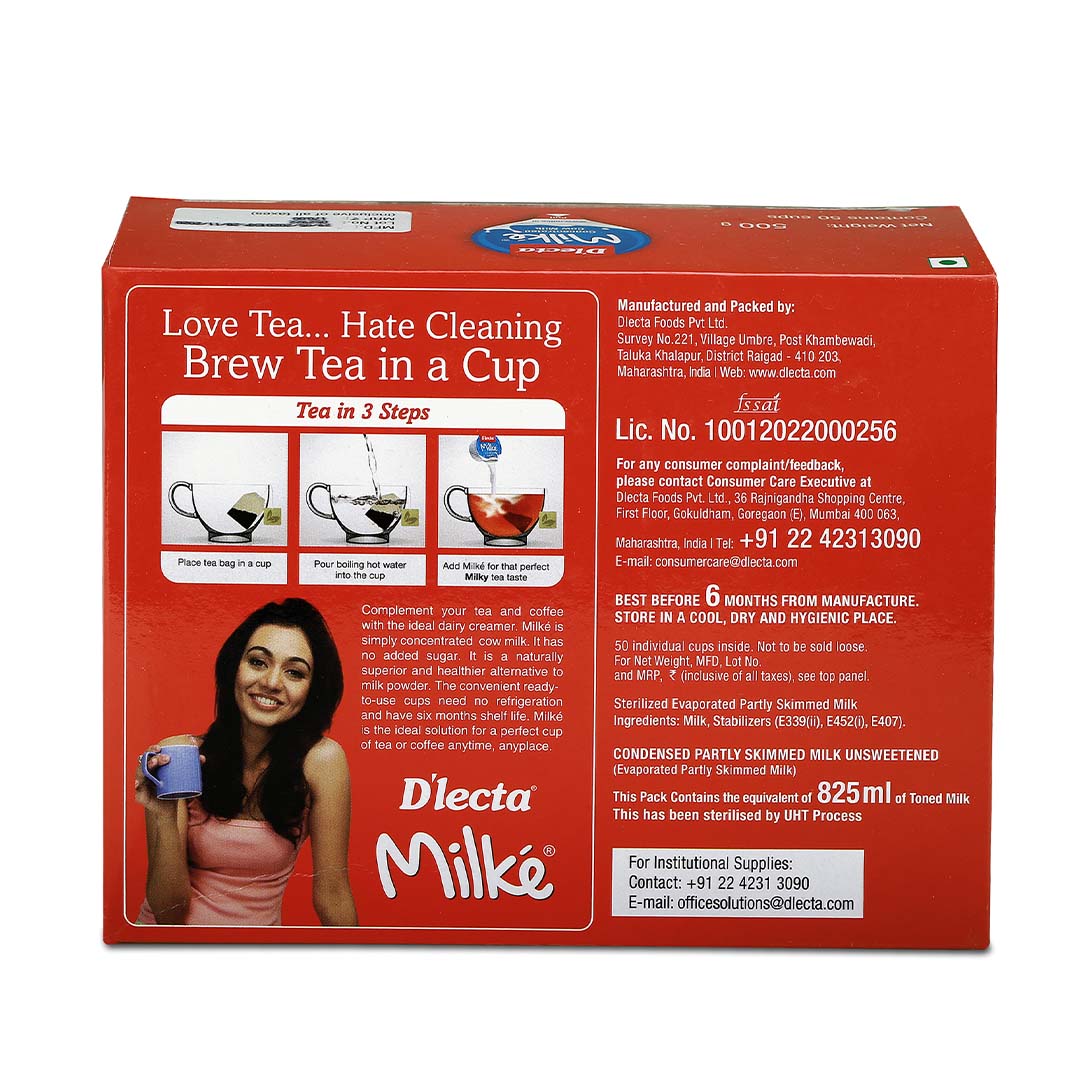 MILKE (50 Cups - 10 ml Each)