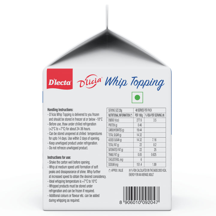 DLICIA WHIP TOPPING 1 kg