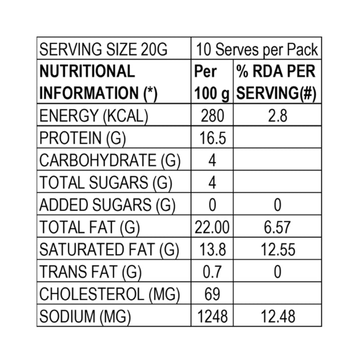 CHEESE SLICE 200 g (10 slices)