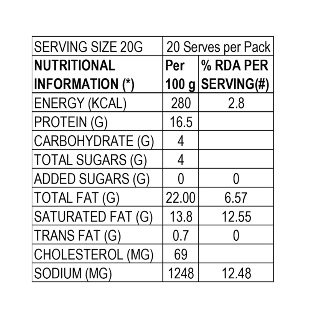 CHEESE SLICES 400 g (20 Slices)