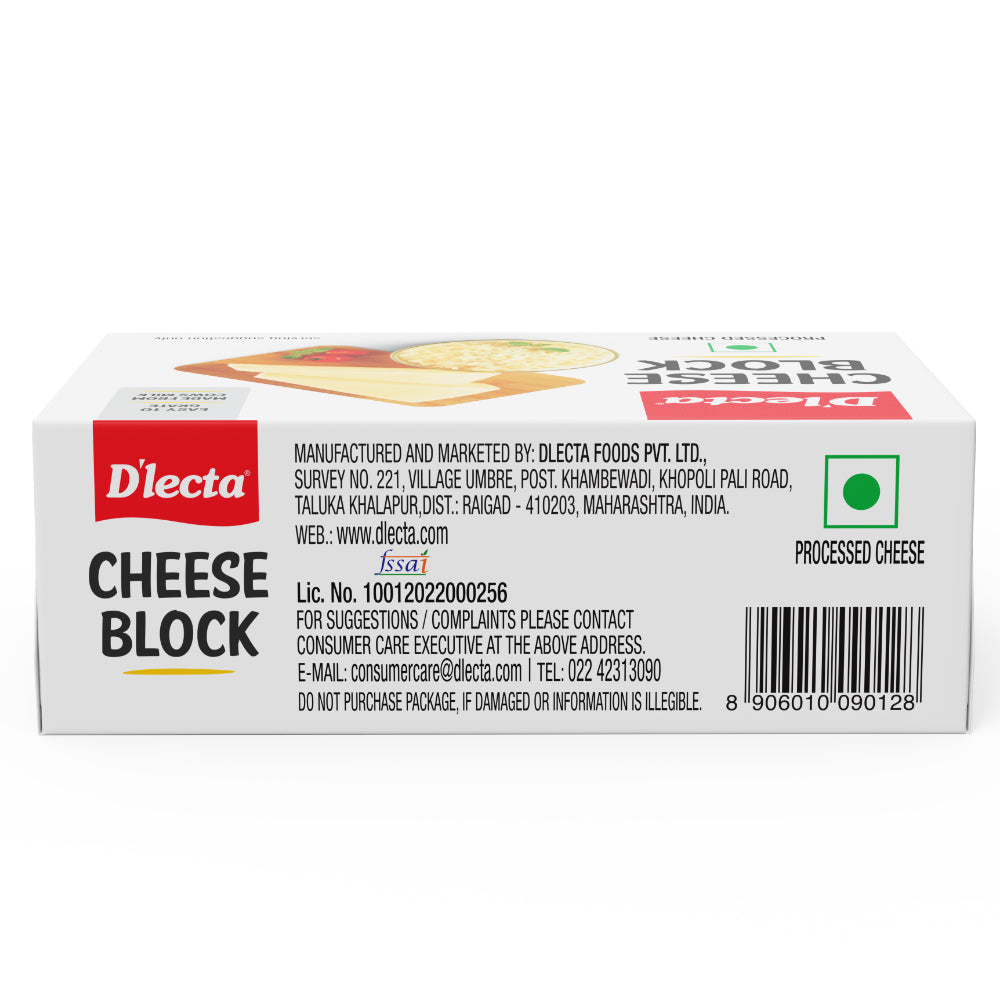 D'lecta Cheese Block - 200g at Best Price | Buy Online