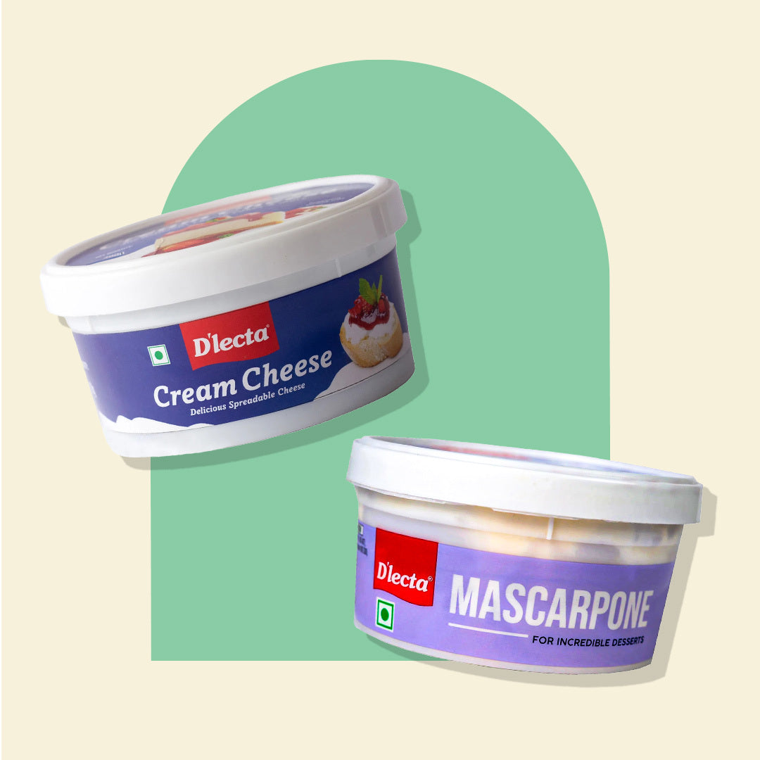 CREAM CHEESE 400g & MASCARPONE 400g COMBO – D'lecta